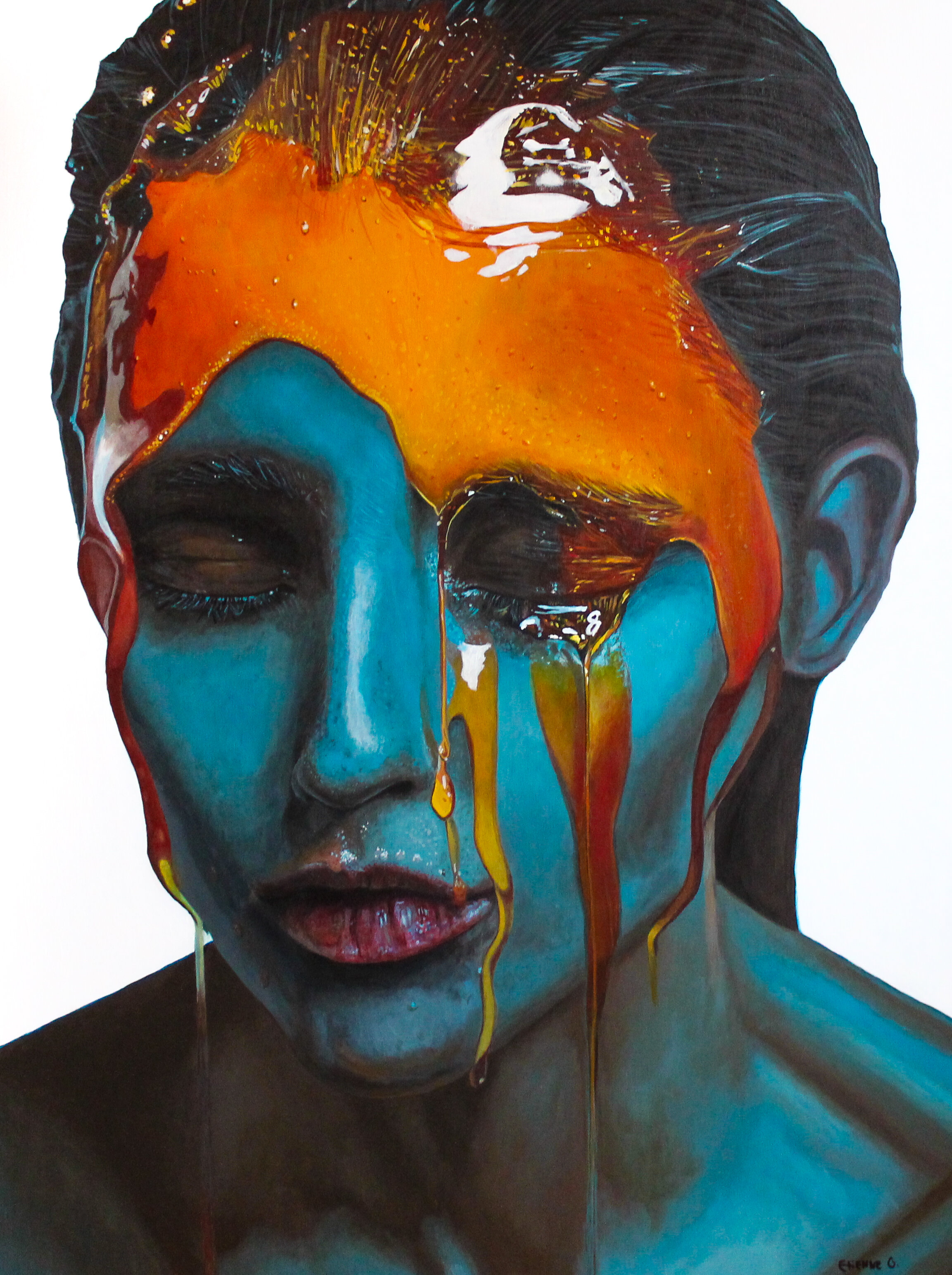 Hun, painting by Etienne Garceau, 2017