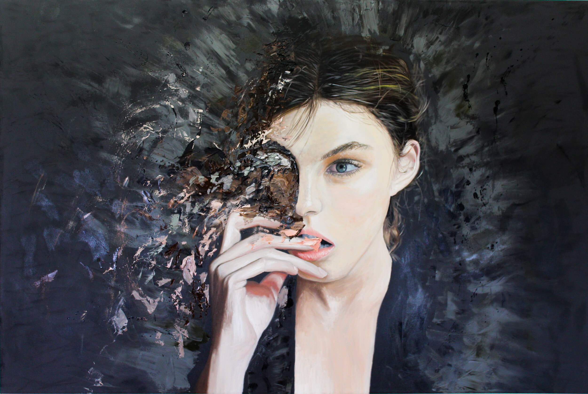 Transition, painting by Etienne Garceau, 2018