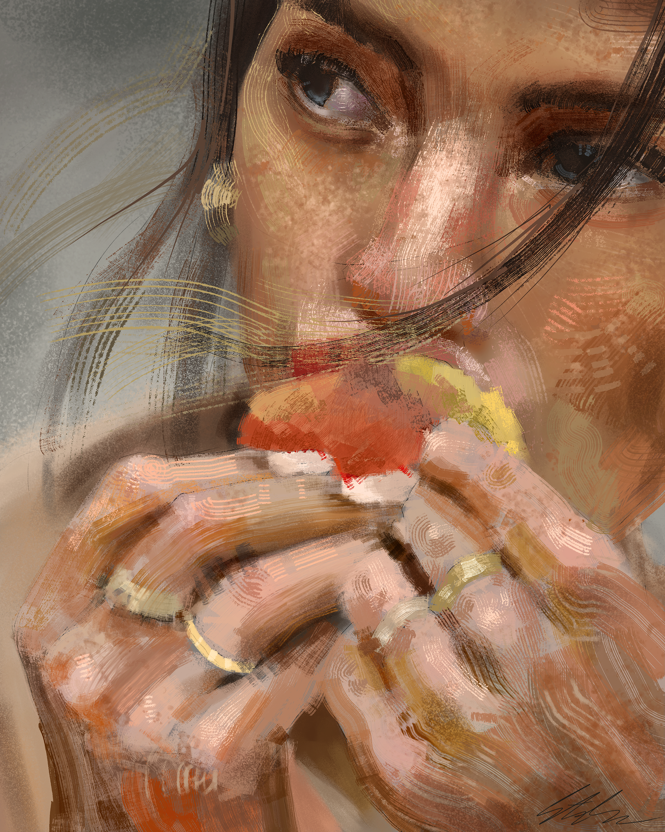 "Hungry for Love" on Canvas